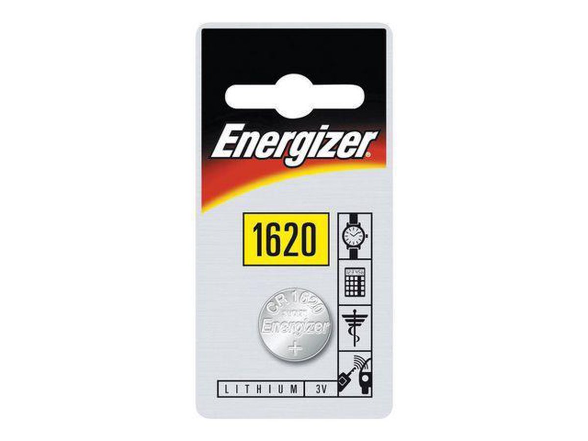 Energizer batterij knoopcel Lithium 3V CR1620per stuk