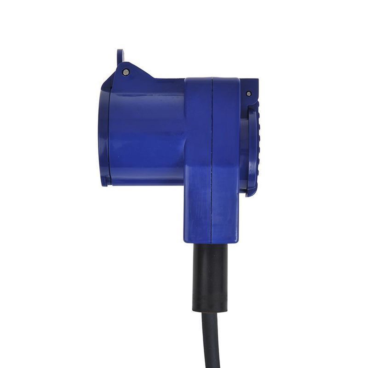 Universeel ProPlus CEE verlengkabel contrastekker/Schuko-stopcontact 30 meter - Zwart