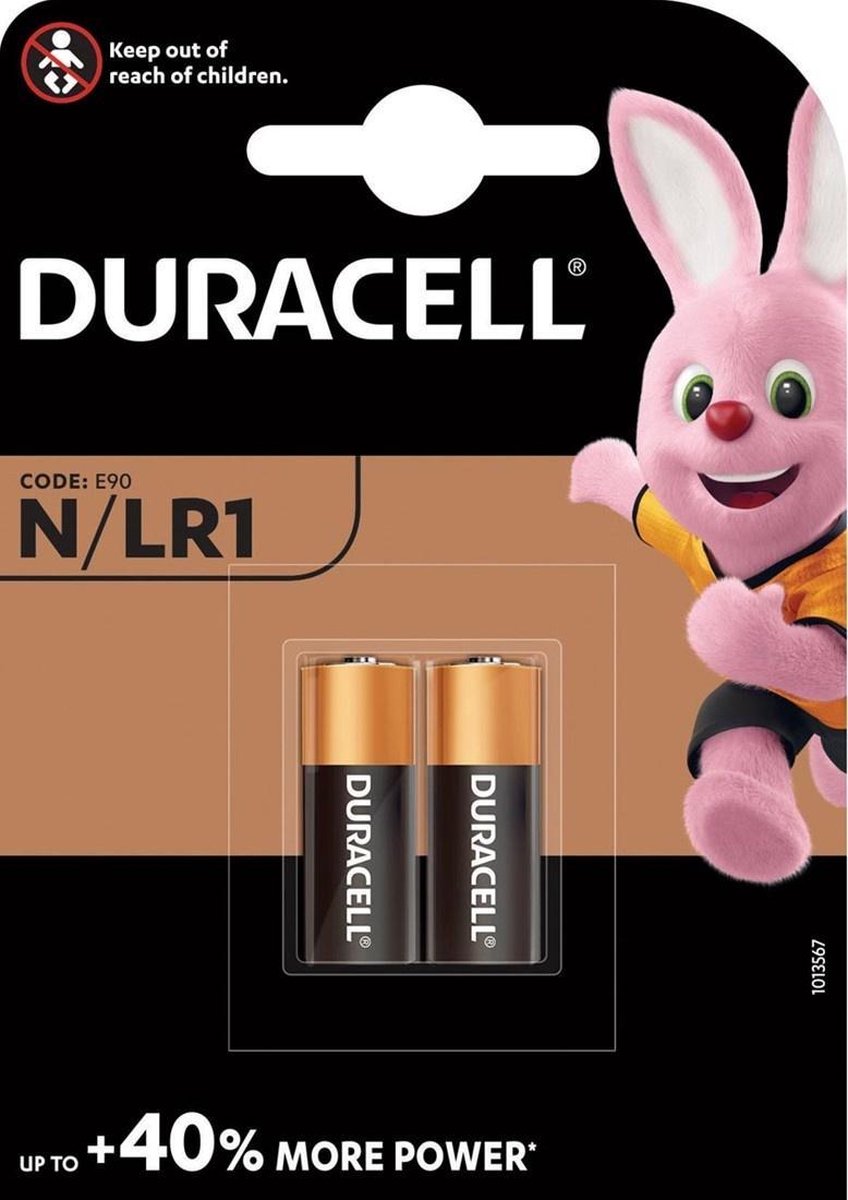 Duracell batterijen LR1 1.5V zwart/bruin 2 stuks