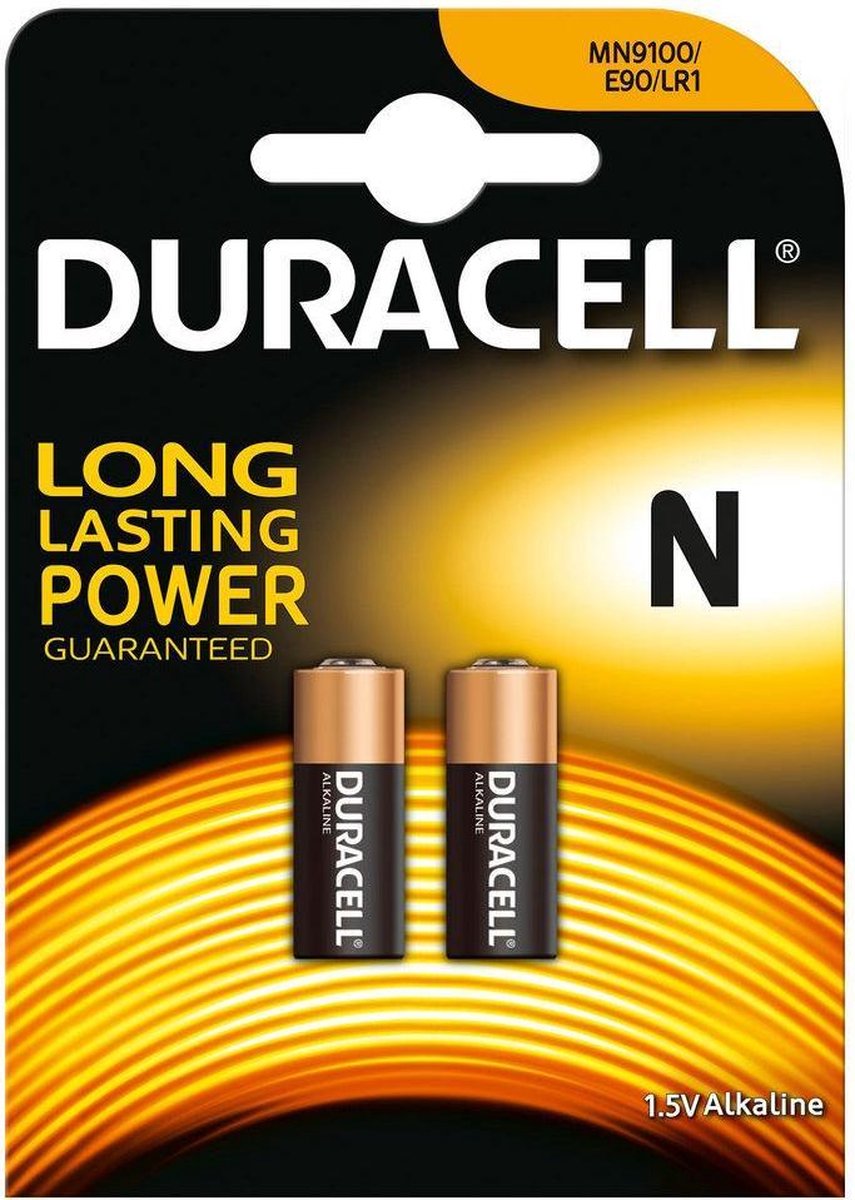 Duracell batterijen LR1 1.5V zwart/bruin 2 stuks