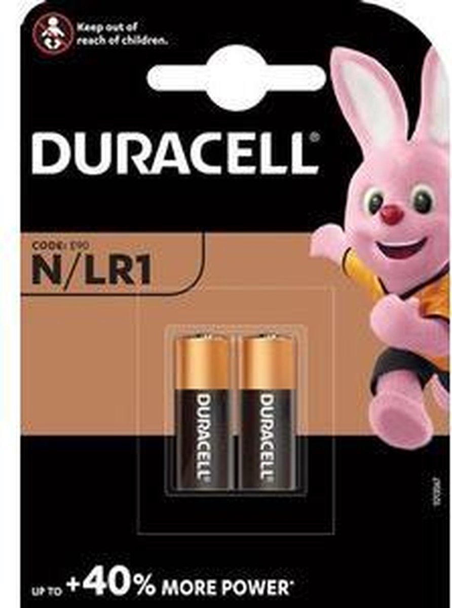 Duracell batterijen LR1 1.5V zwart/bruin 2 stuks