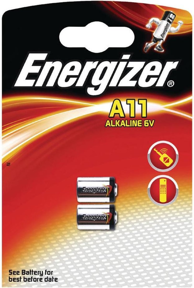 Energizer batterijen A11 Alkaline 6V 2 stuks