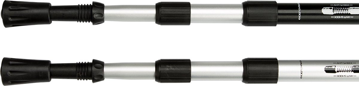 Abbey WANDELSTOKKEN VERSTELBAAR 63-135 CM 2 STUKS - Rood