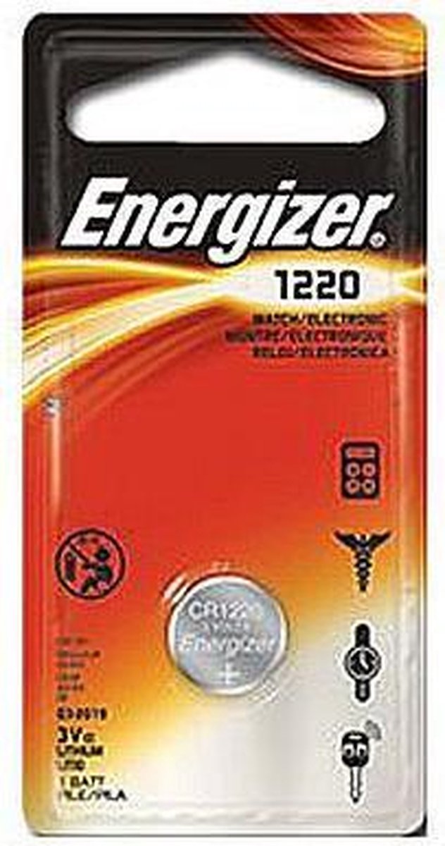Energizer batterij knoopcel Lithium 3V CR1220 per stuk