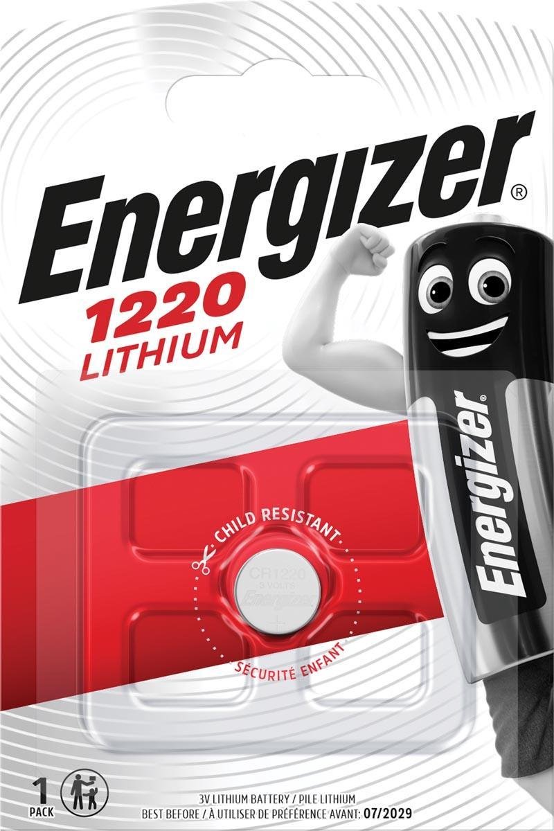 Energizer batterij knoopcel Lithium 3V CR1220 per stuk