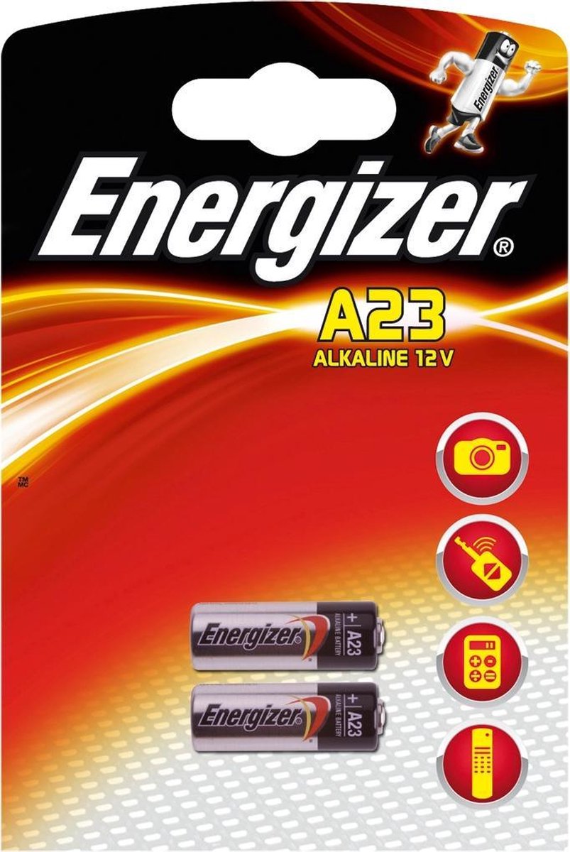 Energizer batterijen A23 Alkaline 12V 2 stuks - Plata