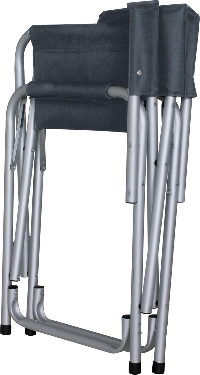 Eurotrail vouwstoel Lorraine 78 x 48 cm aluminium/polyester antraciet