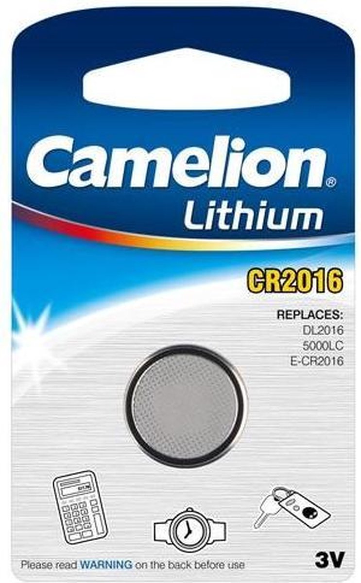 Camelion batterij knoopcel Lithium 3V CR2016 per stuk