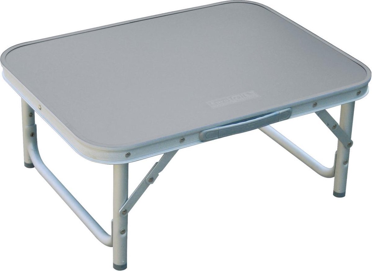 Eurotrail campingtafel Sante 60 x 58 x 40 cm aluminium - Grijs