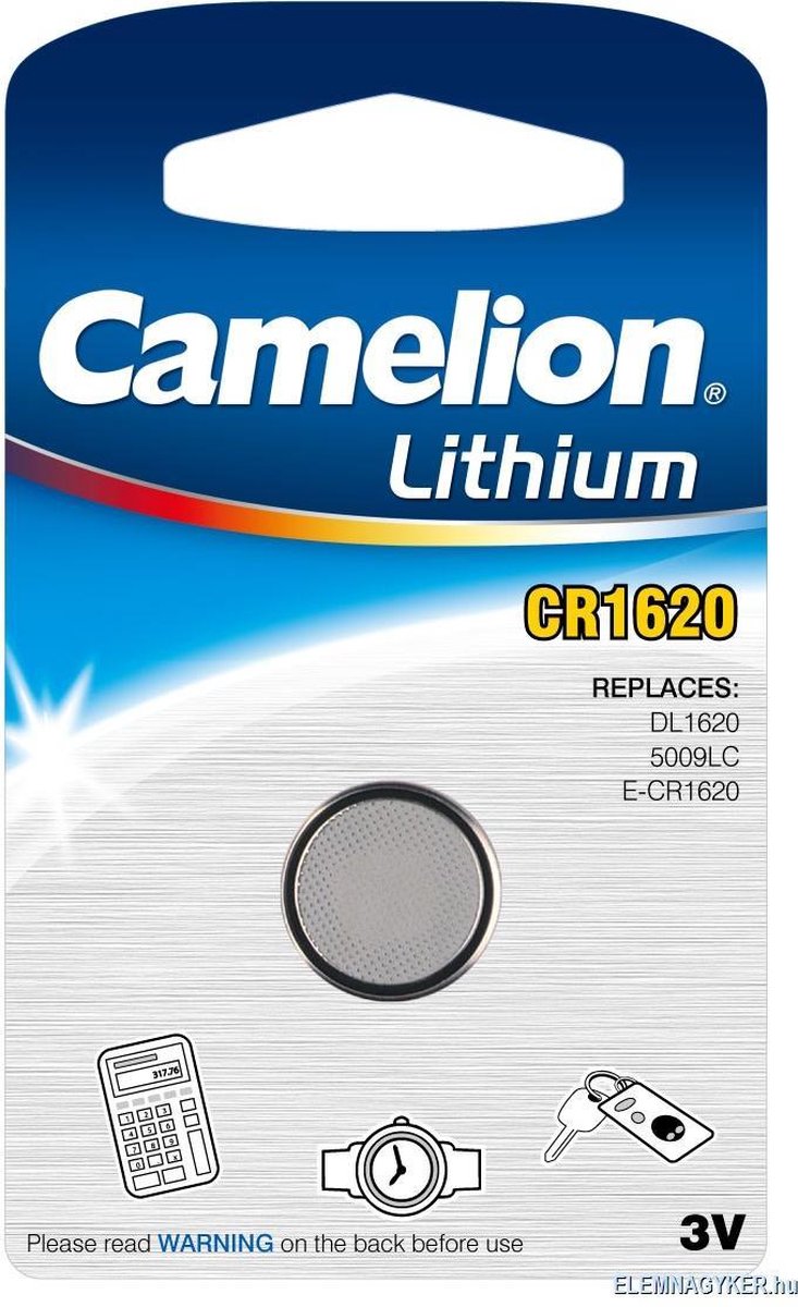 Camelion batterij knoopcel Lithium 3V CR1620 per stuk