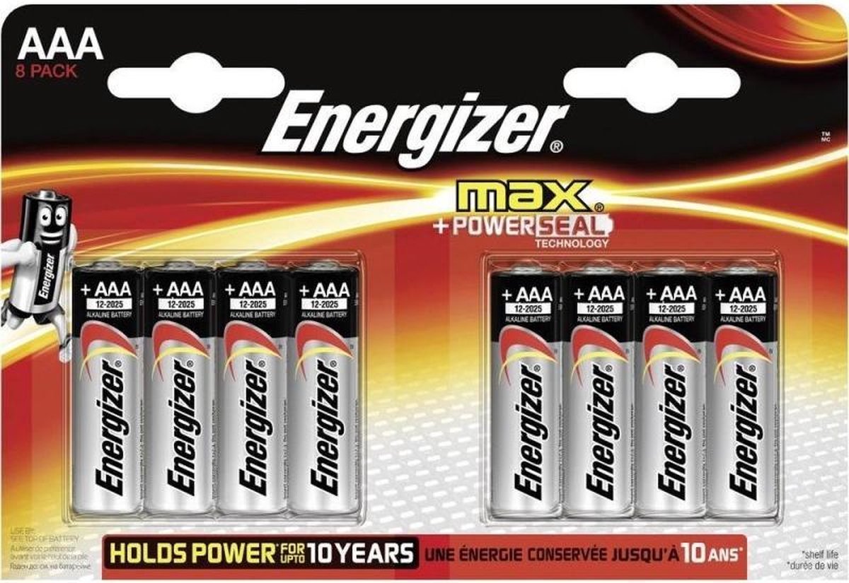 Energizer batterijen Max LR6 AA 8 stuks