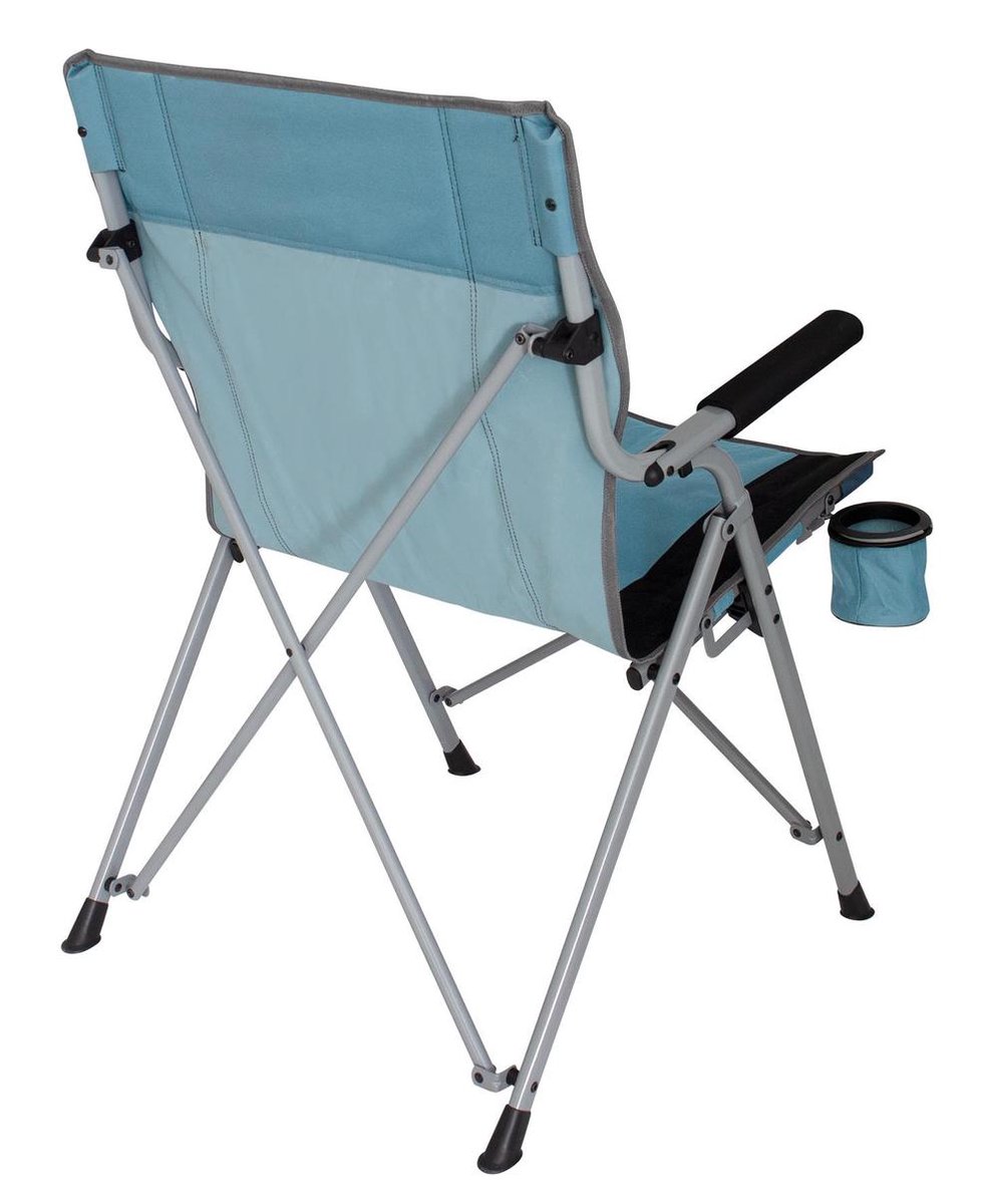 Eurotrail vouwstoel Arras 64 x 91 cm staal/polyester blauw/zwart