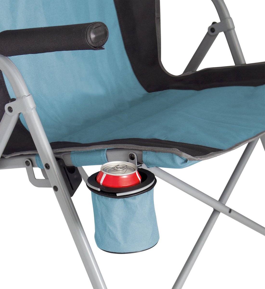 Eurotrail vouwstoel Arras 64 x 91 cm staal/polyester blauw/zwart