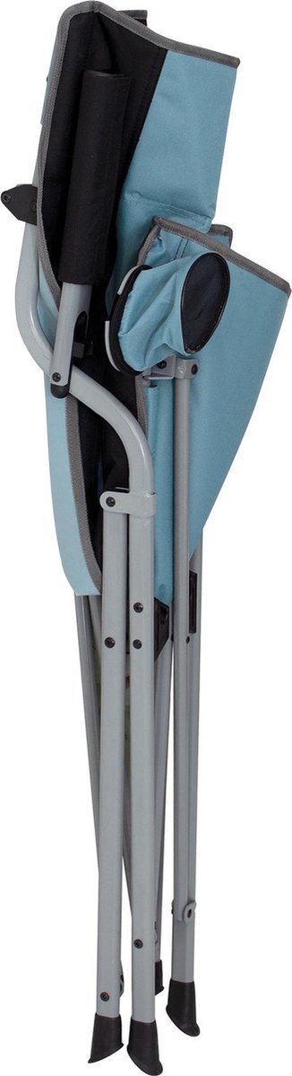 Eurotrail vouwstoel Arras 64 x 91 cm staal/polyester blauw/zwart
