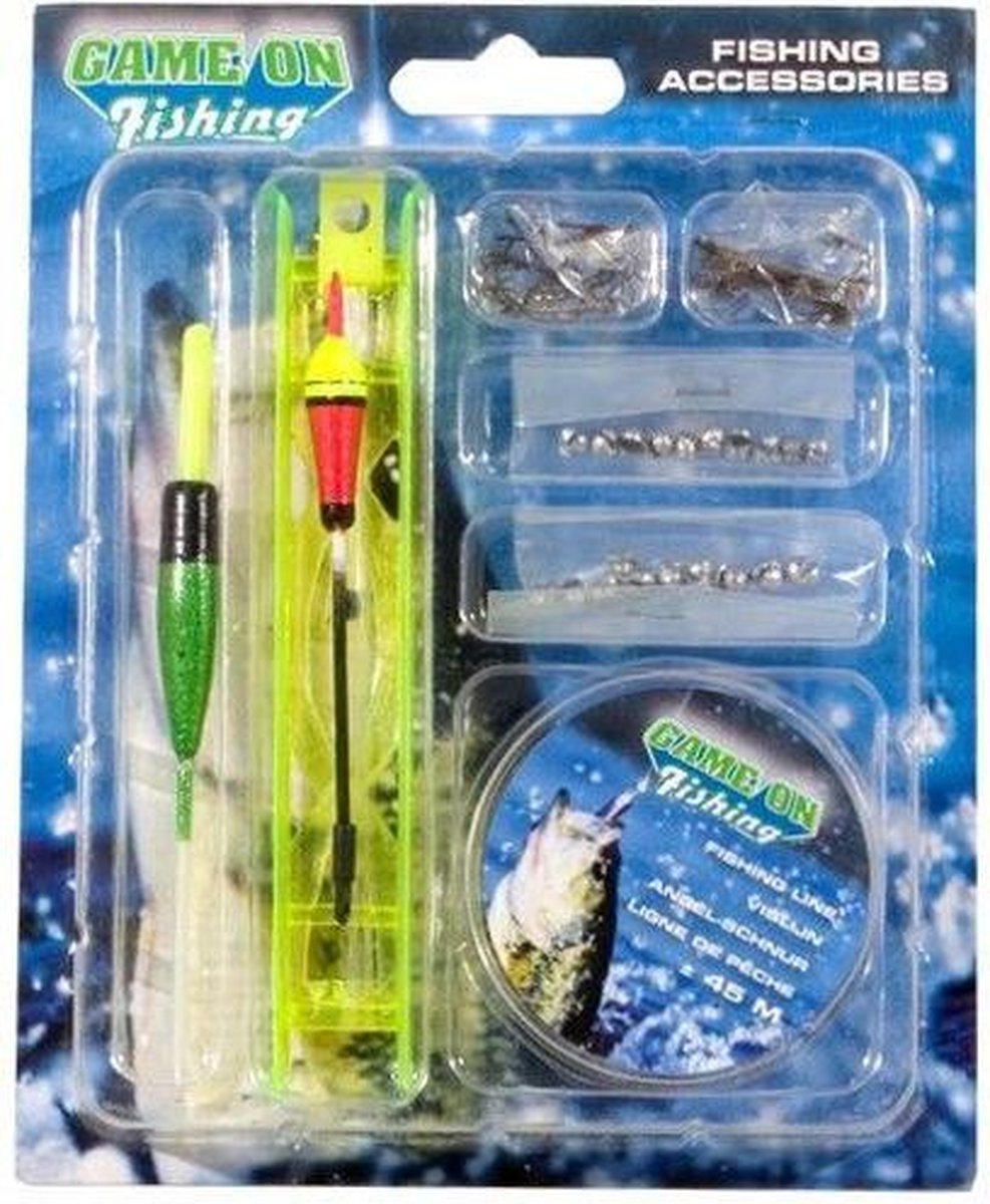 Game On Fishing vis accessoires set - Geel