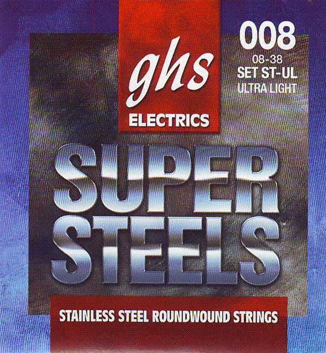 ghs ST-UL Super Steels ultra light snarenset elektrische gitaar