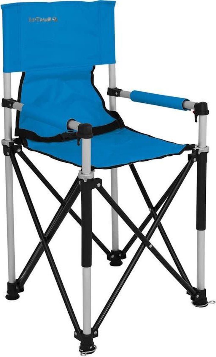 Eurotrail campingstoel Petit Junior 90 x 43 cm aluminium - Blauw