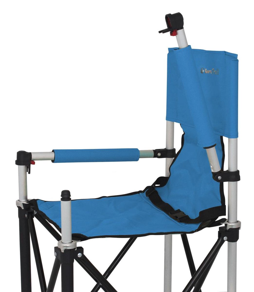 Eurotrail campingstoel Petit Junior 90 x 43 cm aluminium - Blauw