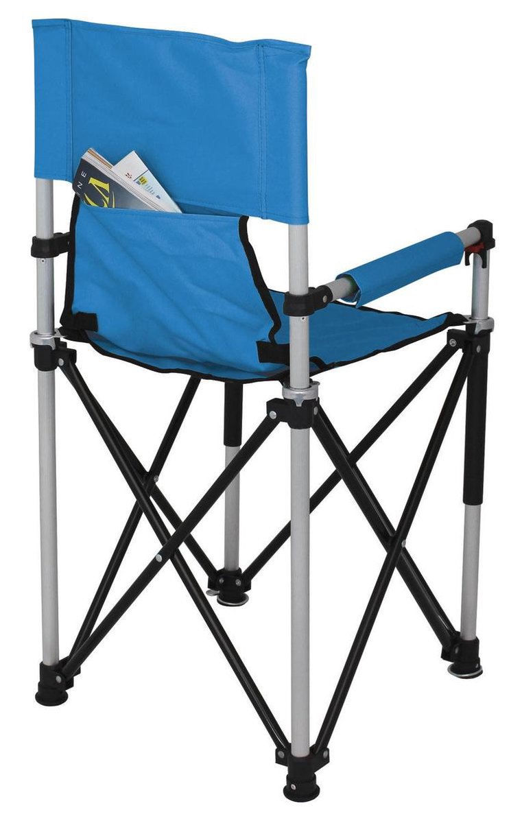 Eurotrail campingstoel Petit Junior 90 x 43 cm aluminium - Blauw