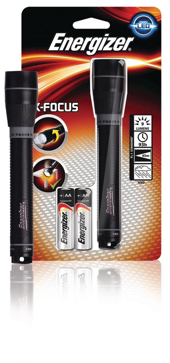 Energizer zaklamp X-Focus 16 cm - Zwart