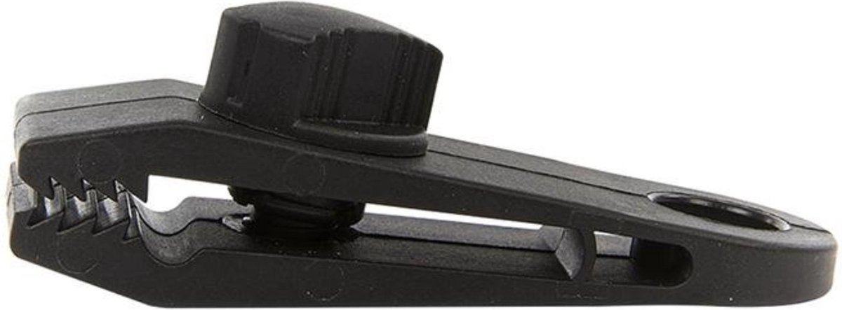 Universeel ProPlus tenttapijtclips met schroeven 4 stuks - Zwart