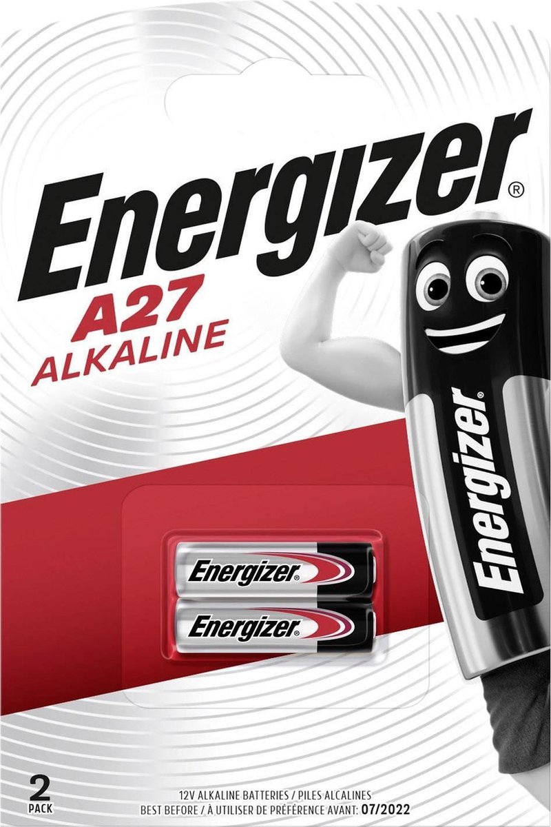 Energizer batterijen A27 Alkaline 12V 2 stuks