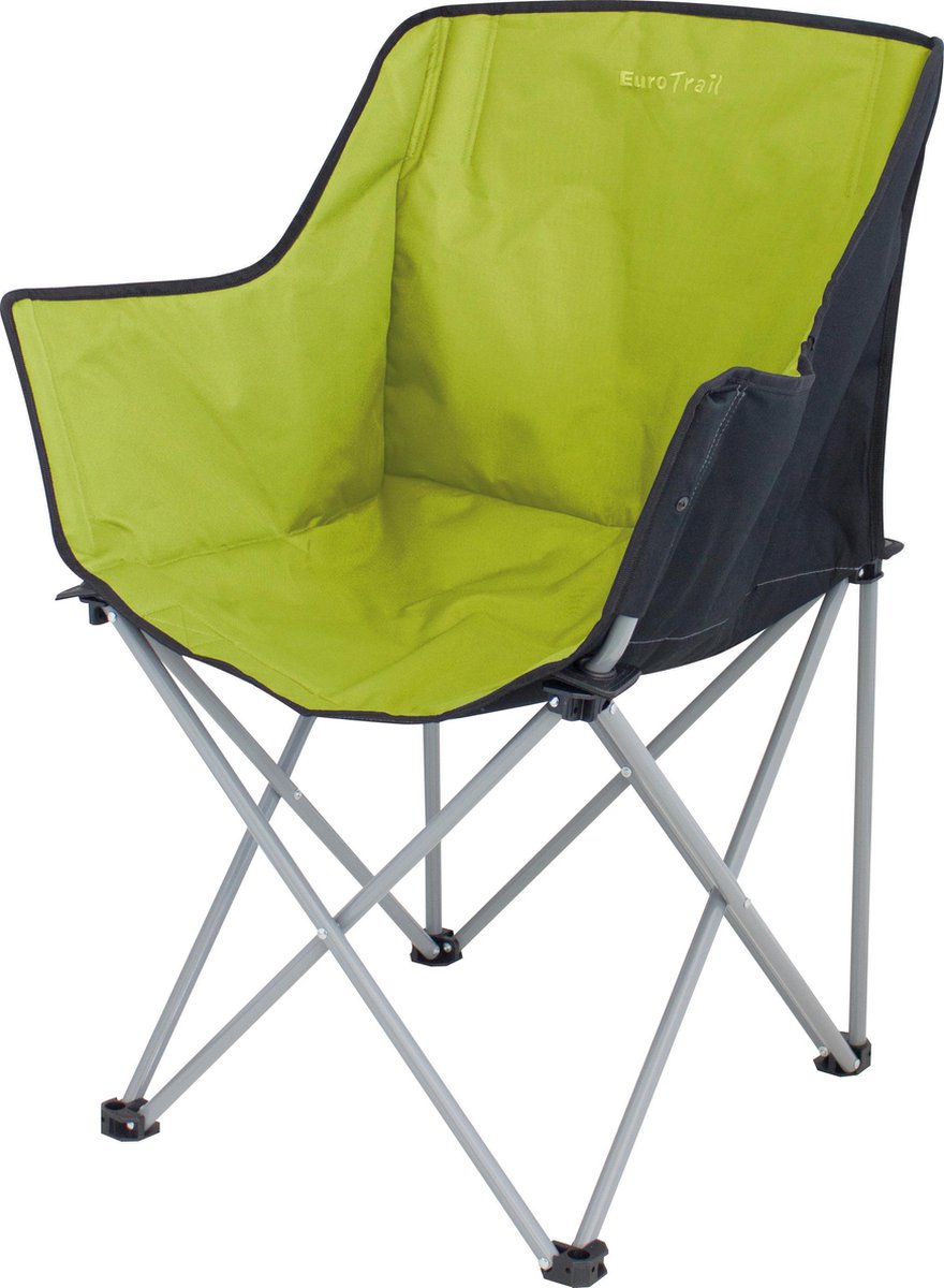 Eurotrail campingstoel Kampala 86 x 45 x 45 cm staal lime