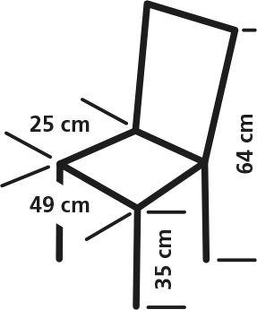 Eurotrail TravelSafe campingstoel Calais 49 x 25 x 64 cm aluminium - Zwart