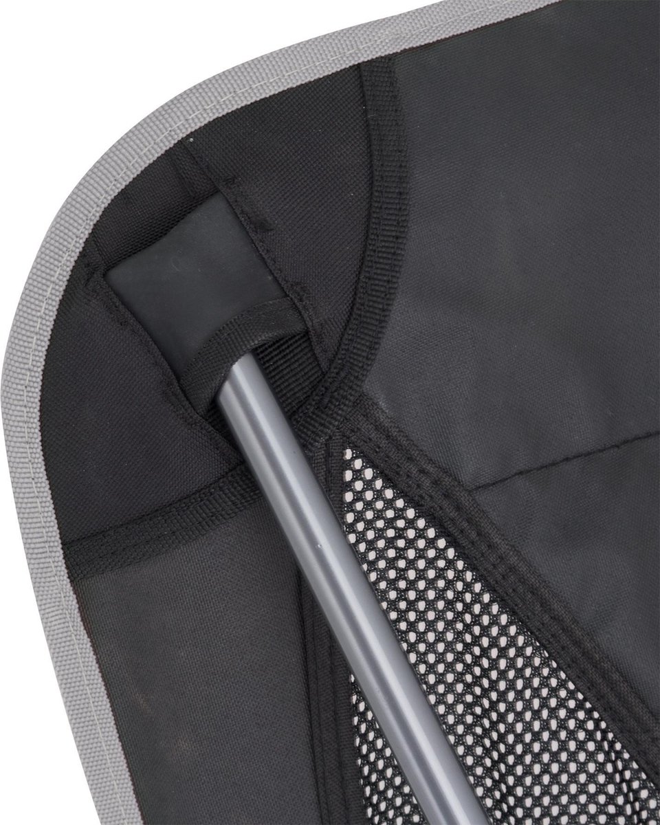 Eurotrail TravelSafe campingstoel Calais 49 x 25 x 64 cm aluminium - Zwart