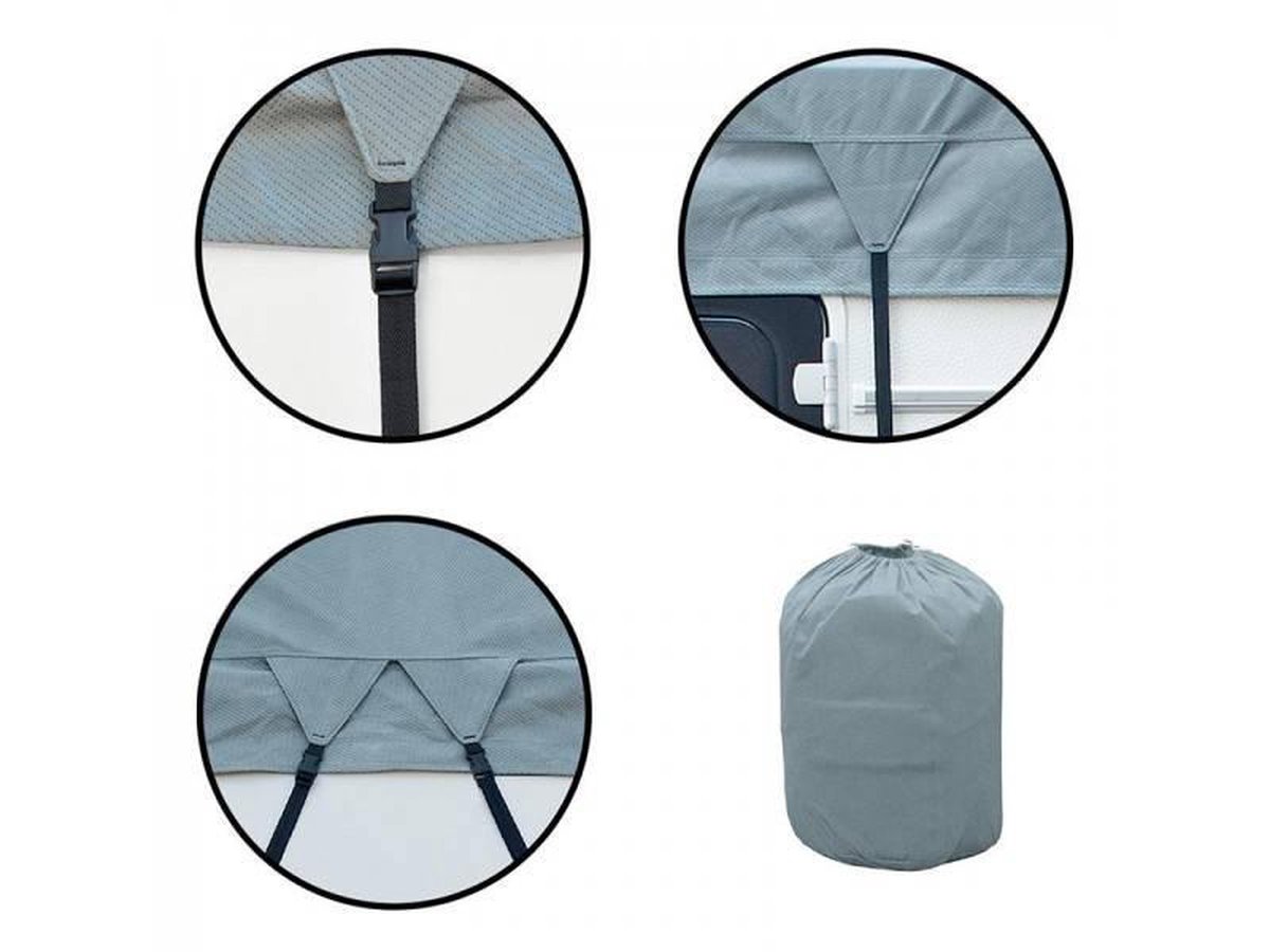 PROPLUS caravan- en camperdakhoes 500 x 300 cm - Grijs