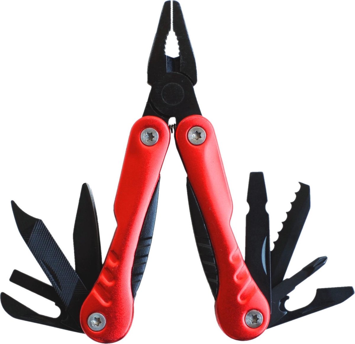 Kids At Work Kids At Work multitool zakmes junior 16 cm staal zwart/rood