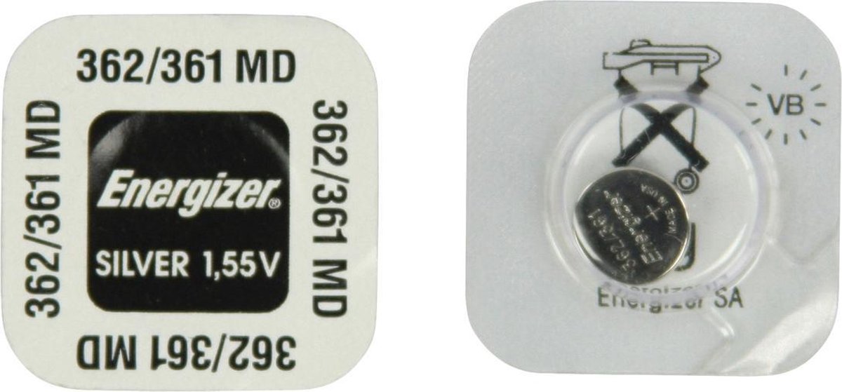 Energizer knoopcelbatterij SR58/SR721 SW 1,55V per stuk