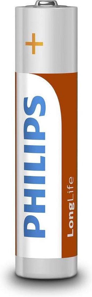 Philips batterijen AAA/LR3 longlife 1,5 Volt per 4 stuks