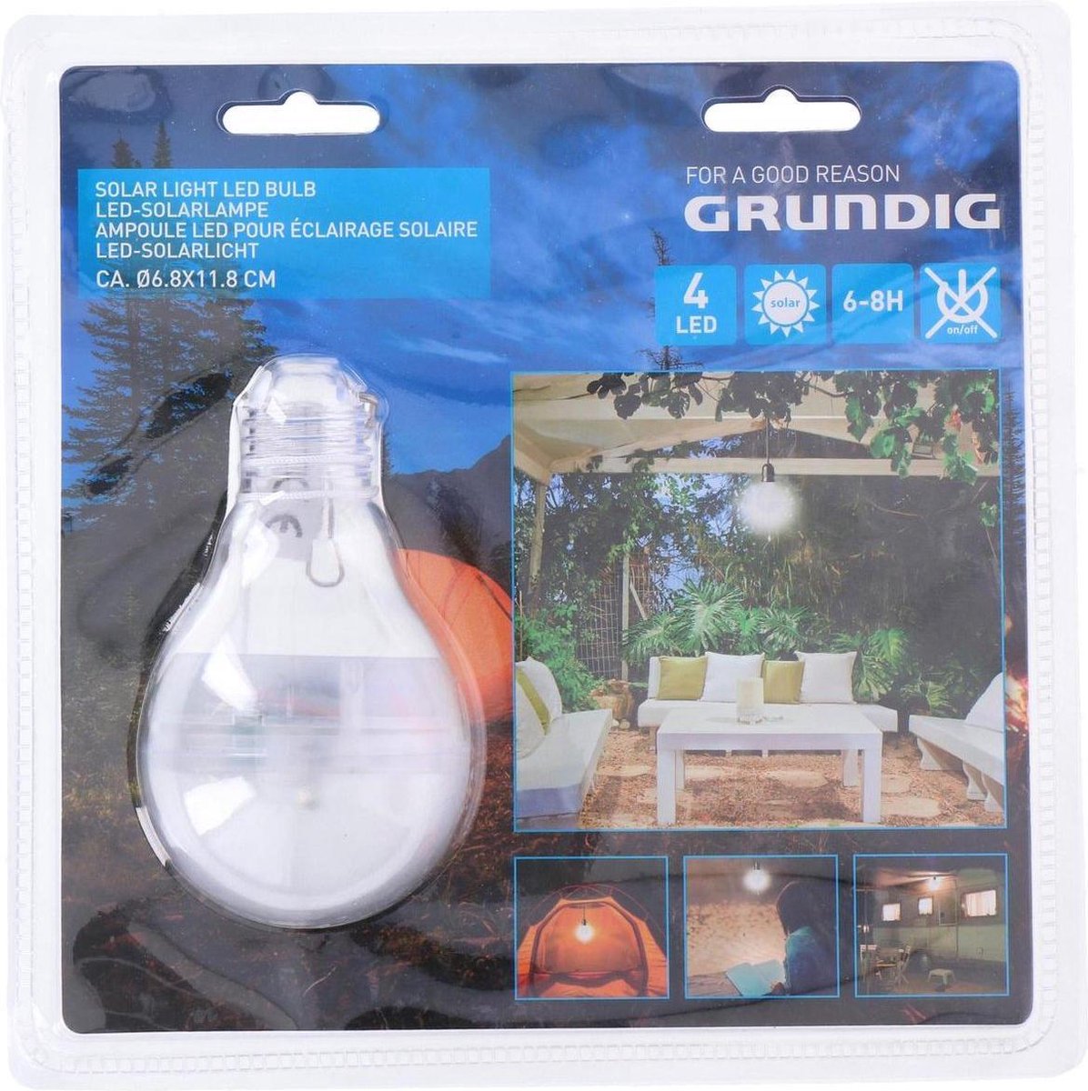 Grundig solarlicht LED 6,8 x 11,8 cm wit