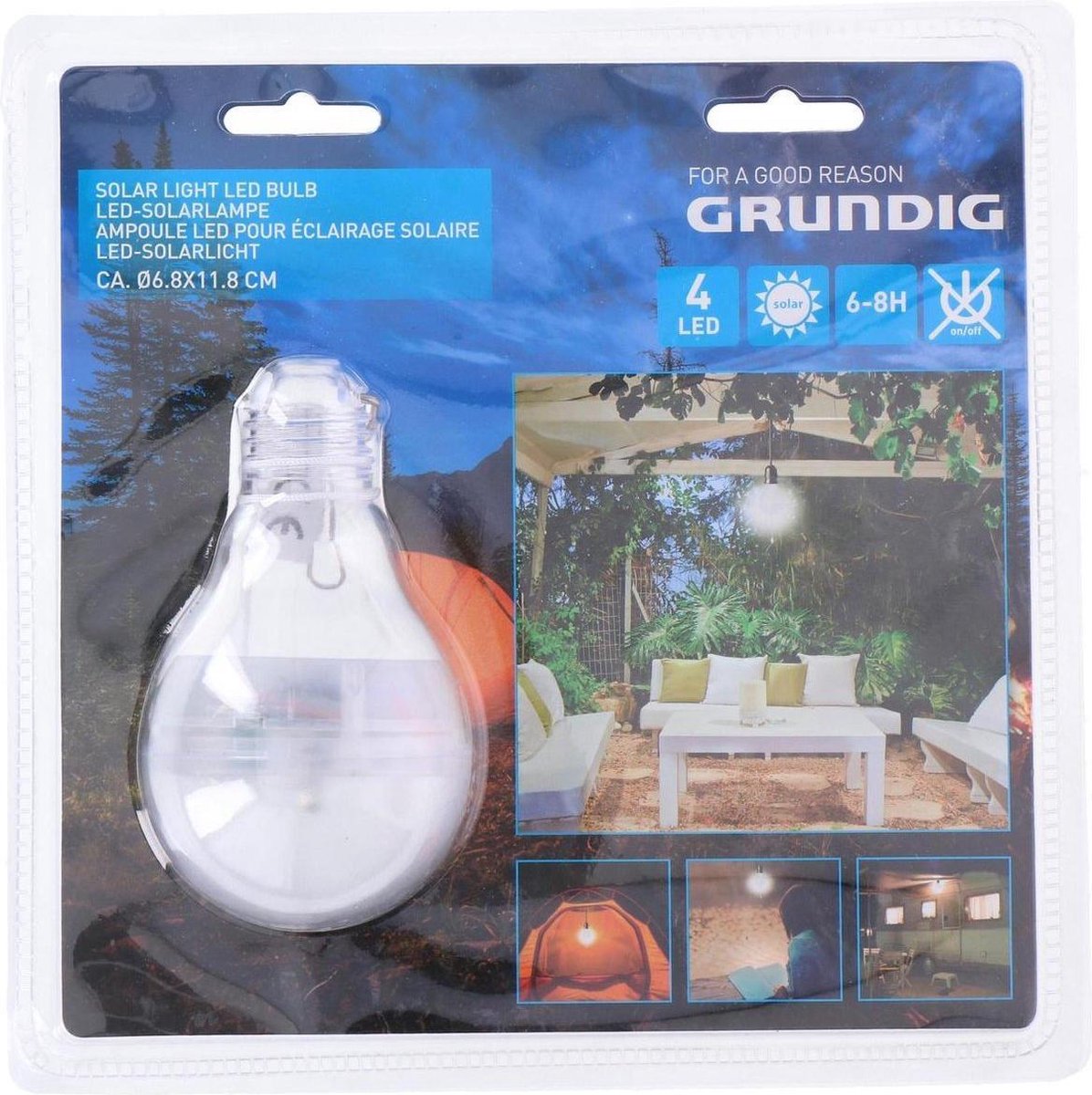 Grundig solarlicht LED 6,8 x 11,8 cm wit