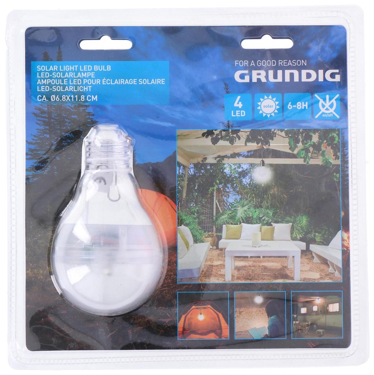 Grundig solarlicht LED 6,8 x 11,8 cm wit