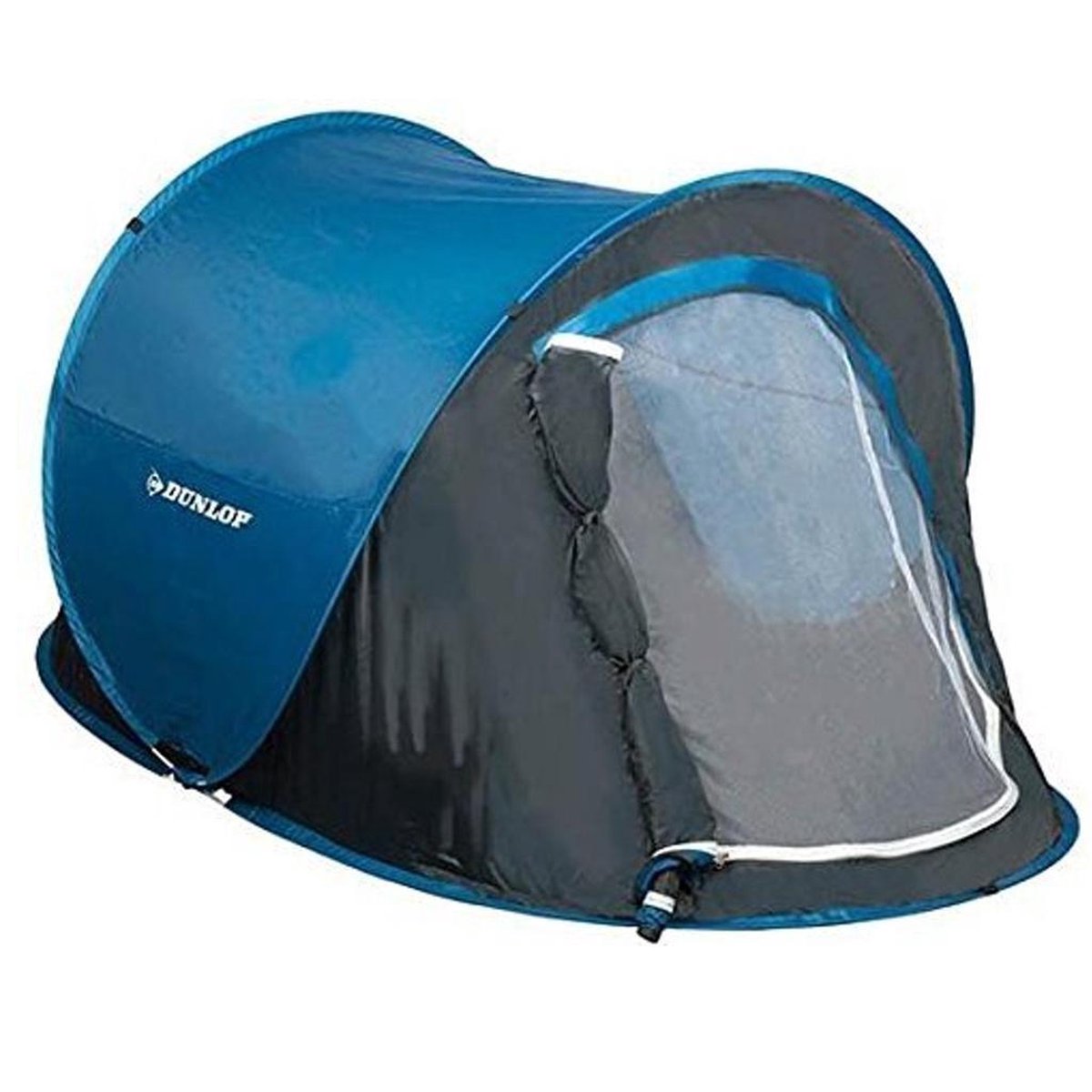 Dunlop pop-uptent tweepersoons 255 x 155 x 95 cm blauw - Wit