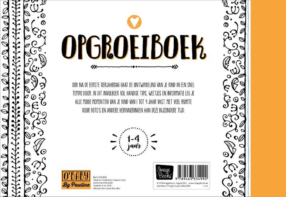 Image Books Opgroeiboek - O'Baby Pauline Oud