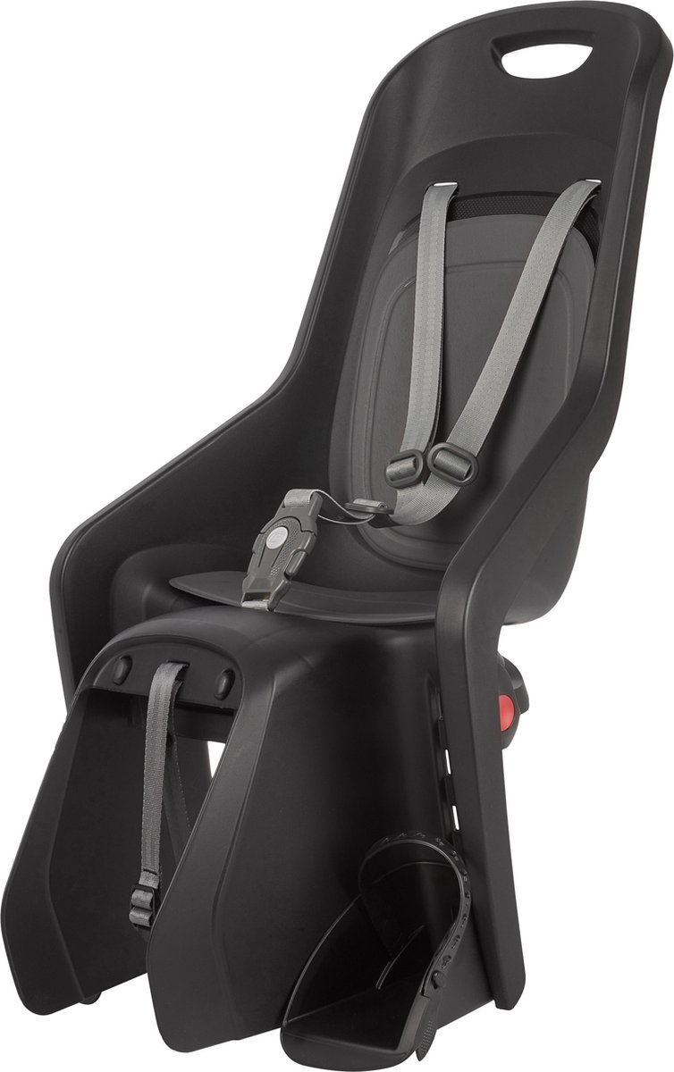 Polisport Achterzitje Bubbly Maxi+ CFS drager/grijs - Zwart