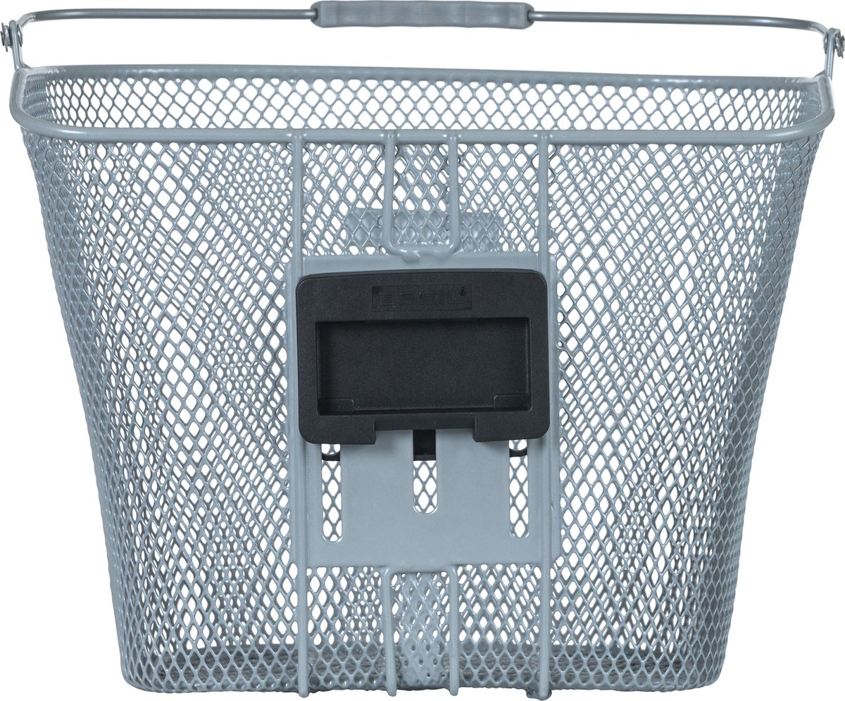 Basil Fietsmand Bremen KF - zilver (zonder houder) - Silver