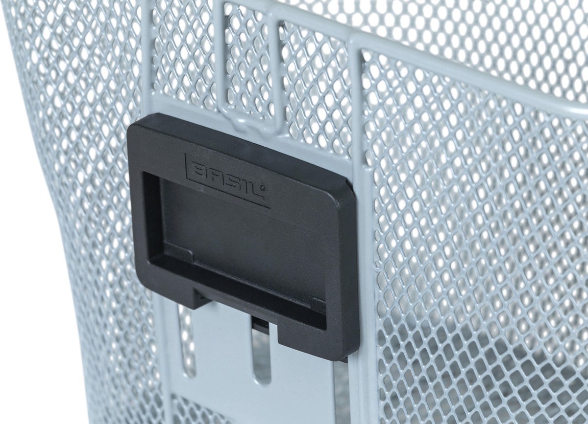 Basil Fietsmand Bremen KF - zilver (zonder houder) - Silver