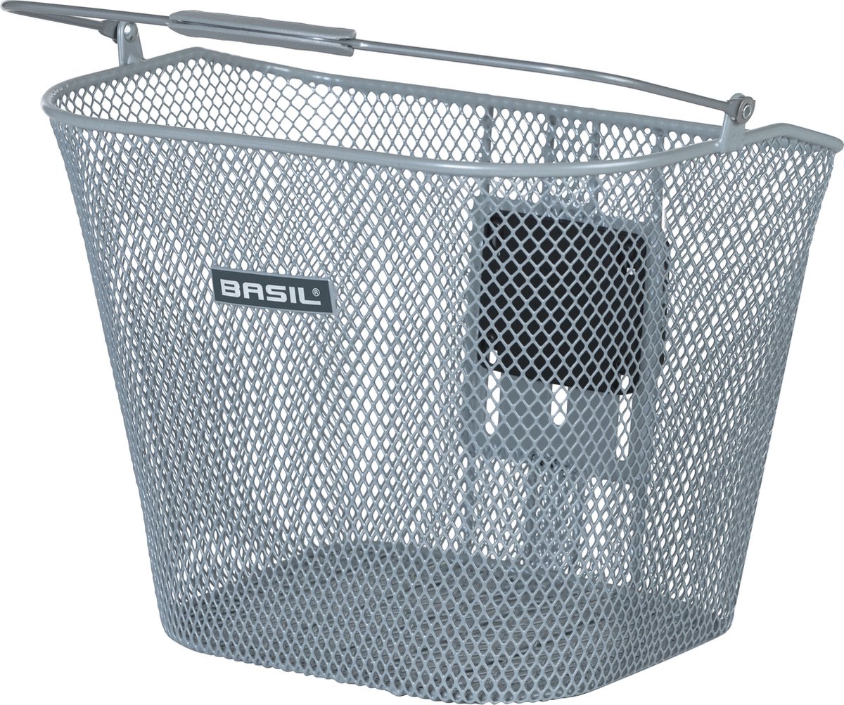 Basil Fietsmand Bremen KF - zilver (zonder houder) - Silver