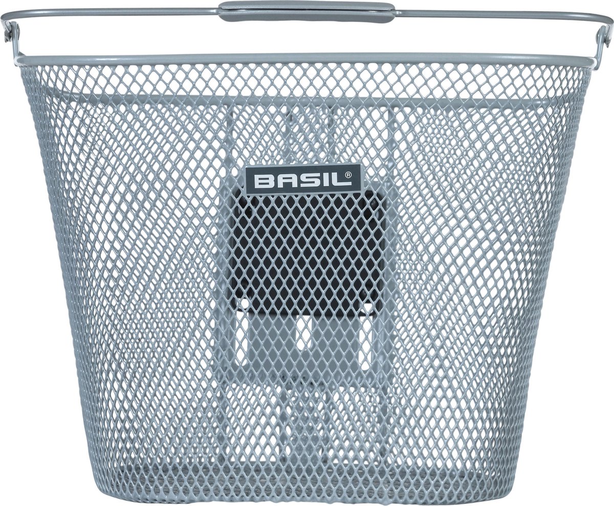 Basil Fietsmand Bremen KF - zilver (zonder houder) - Silver