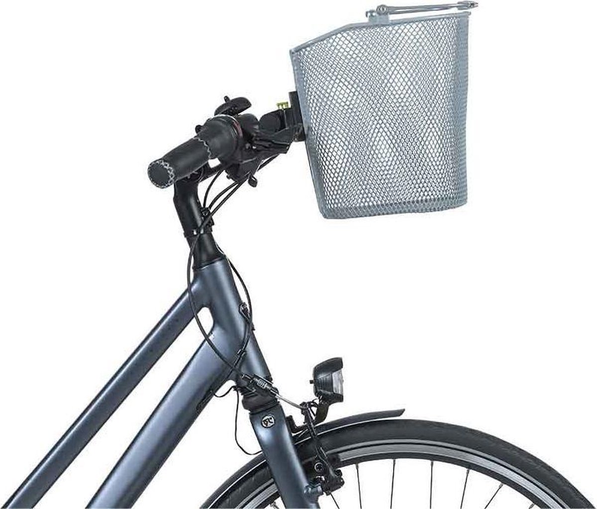 Basil Fietsmand Bremen KF - zilver (zonder houder) - Silver