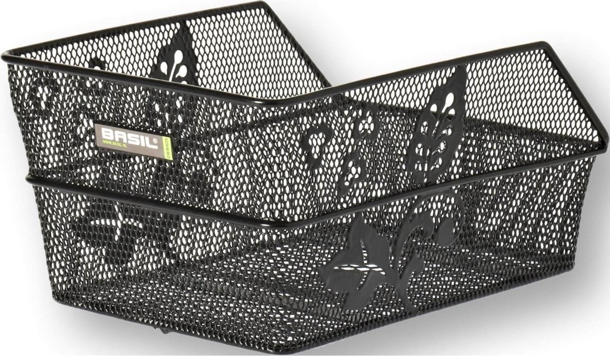 Basil Fietsmand Cento Flower S - Zwart