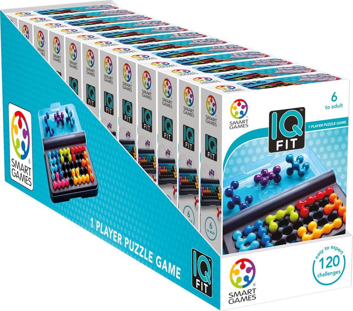 Smart Games Spel Smartgames IQ Fit - Blauw
