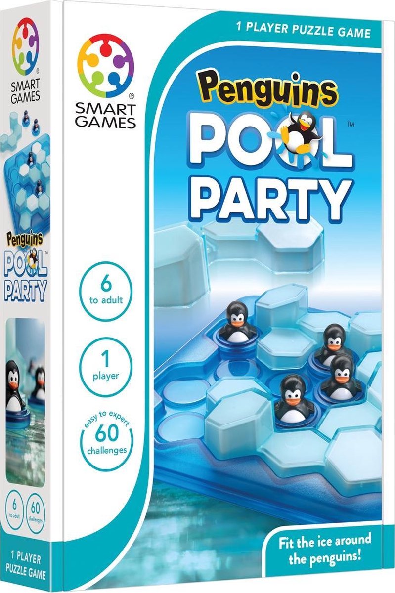 Smartgames Spel Penguins Pool Party - Blauw