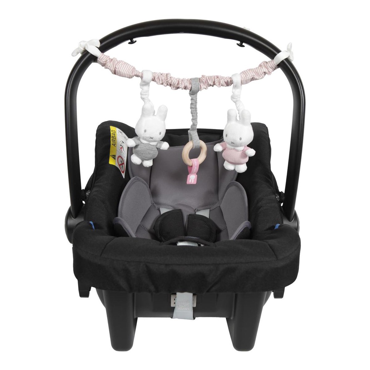 Tiamo Nijntje Autostoelspeeltje Babyrib - Roze