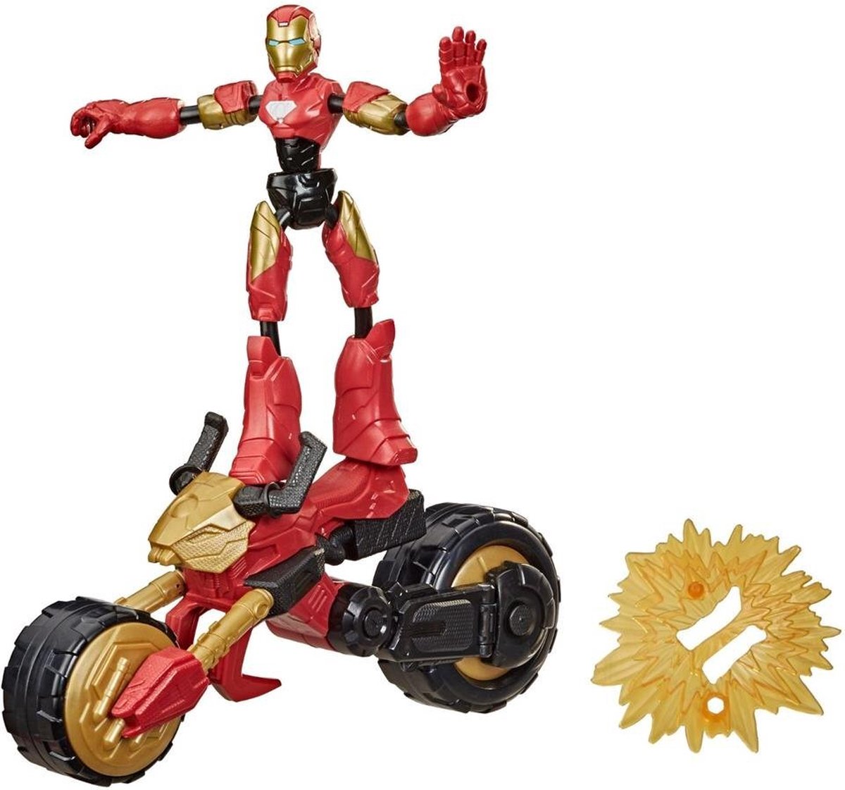 Avengers Marvel Bend N Flex Rider Iron Man - Rood