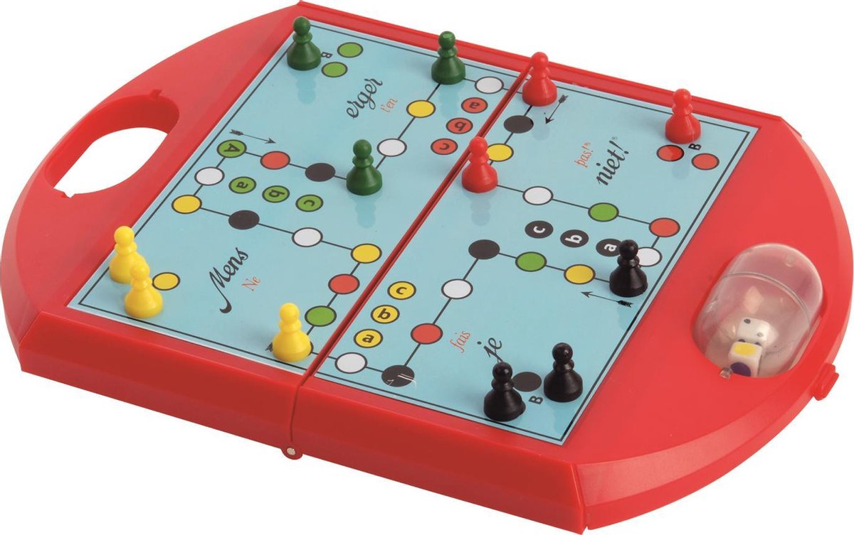 Jumbo Reisspel Mens Erger Je Niet NL/FR - Rood